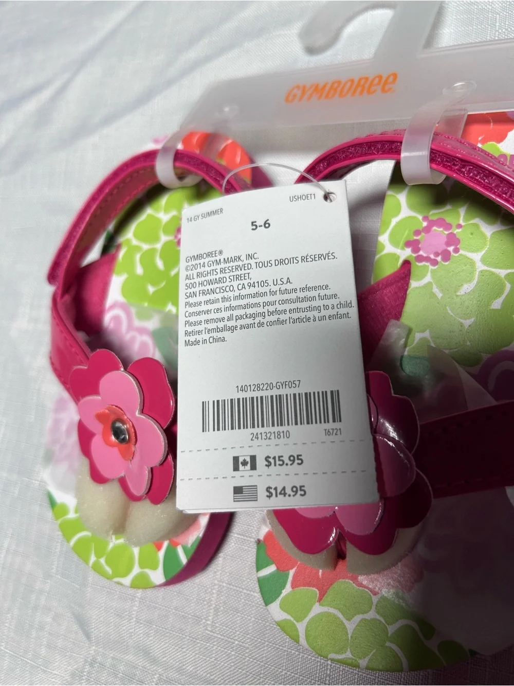 Gymboree flower sandals
